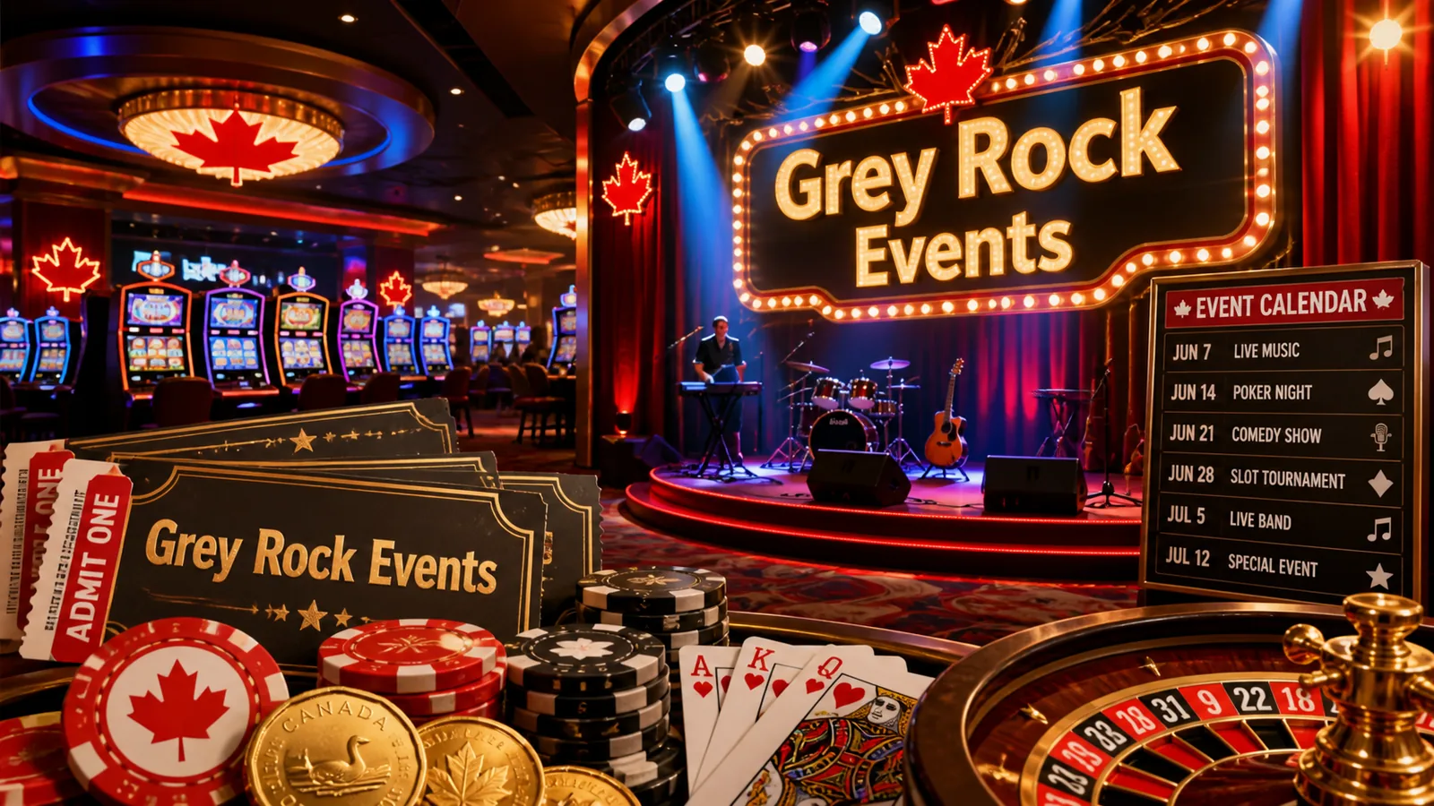 Grey Rock Casino Events content banner